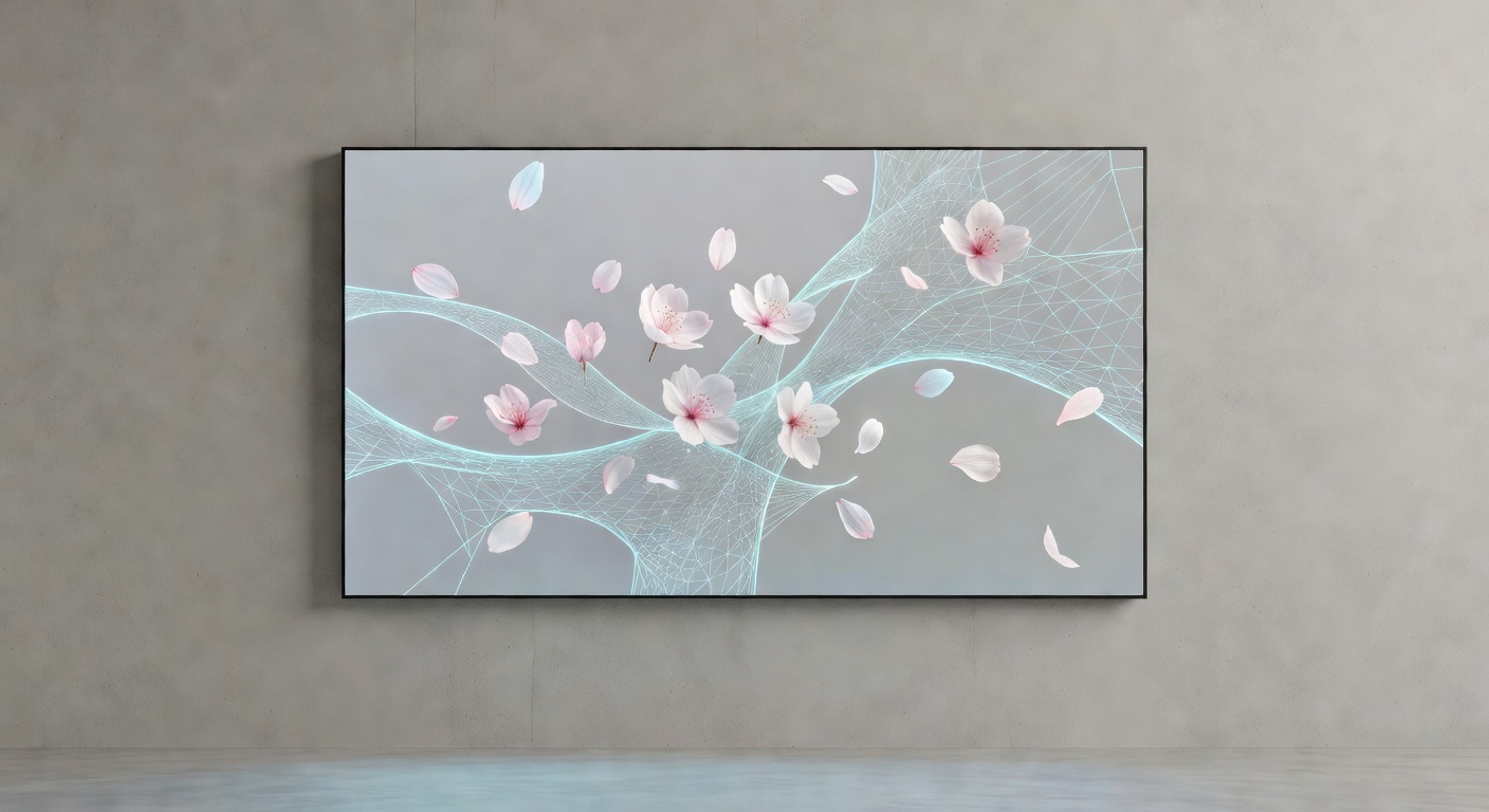 桜とメッシュの融合